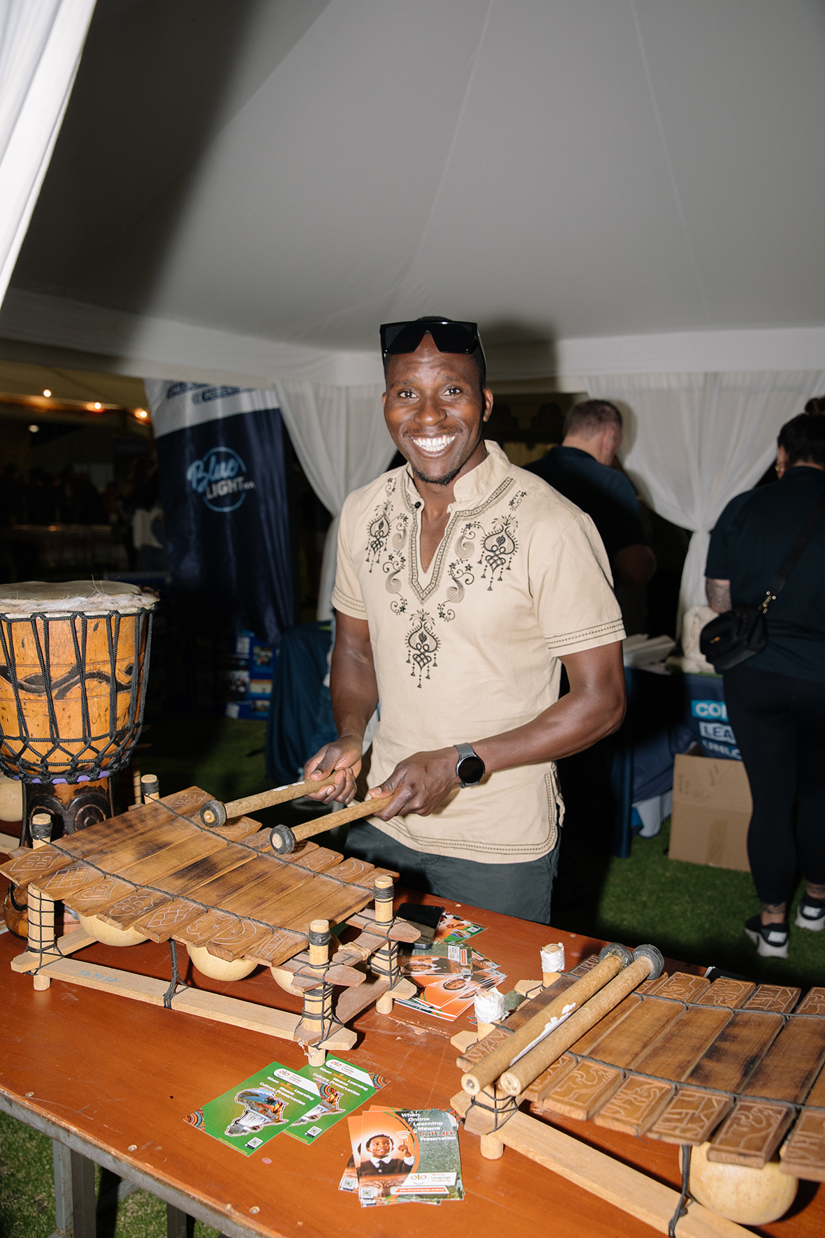 displays and activities by local cultural groups offered crowds a chance to  explore different cultures in the popular Global Village at Fusion Food and Culture  Festival