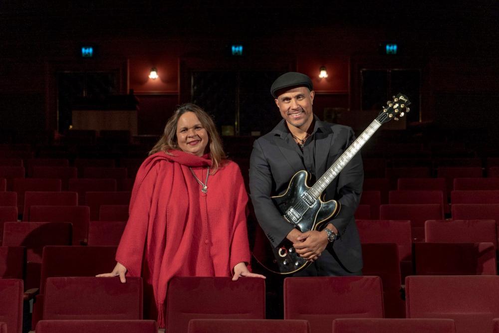 Caption: Gina Williams and Guy Ghouse play Don Russell Performing Arts Centre on 17 September.
