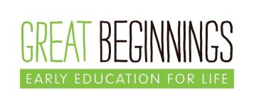 Logo that says Great Beginnings Early Education for Life