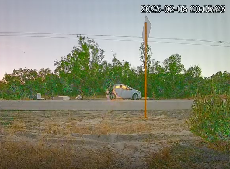 CCTV footage has captured the three offenders in the act of illegally dumping rubbish along Brook Road in Kenwick.