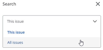 Drop-down menu options