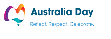 Logo Australia Day, Reflect, Respect, Celebrate