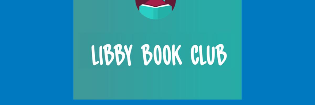Libby Book Club text with the Libby app icon