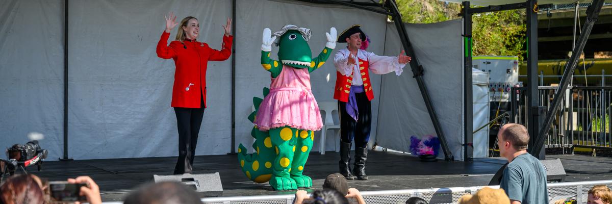 Crowds turned out in their droves to watch the free Junior Jam kids concert in the Civic Centre Gardens on Saturday April 12 2025