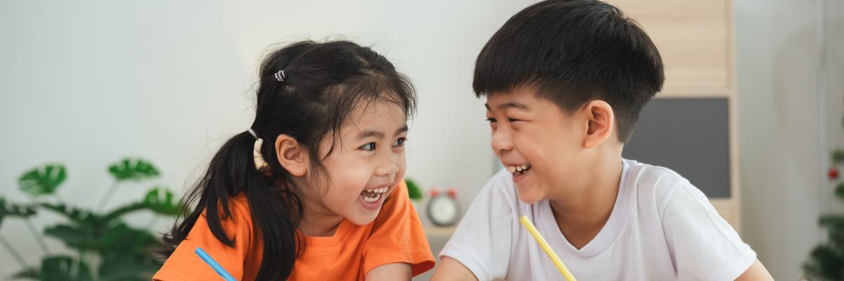 Children drawing