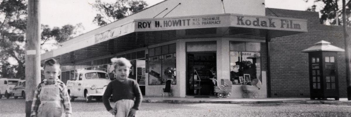 The Martindale Street Shops in Thornlie, in 1961