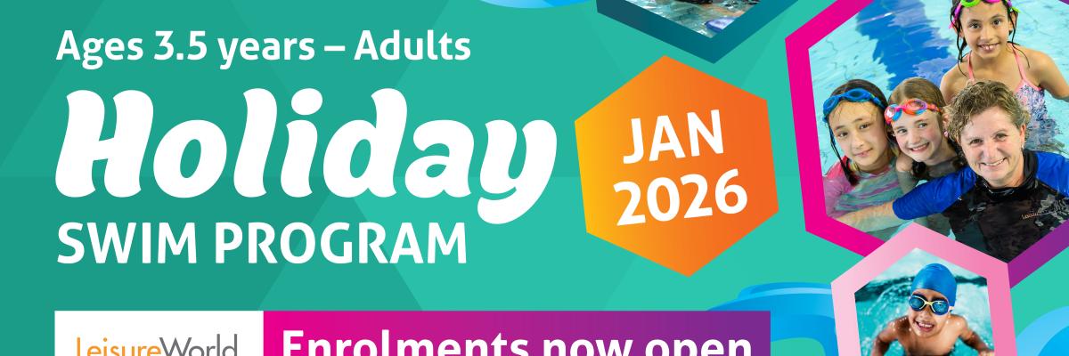 2026 Holiday Swim Program in January for ages 3.5 years to Adults