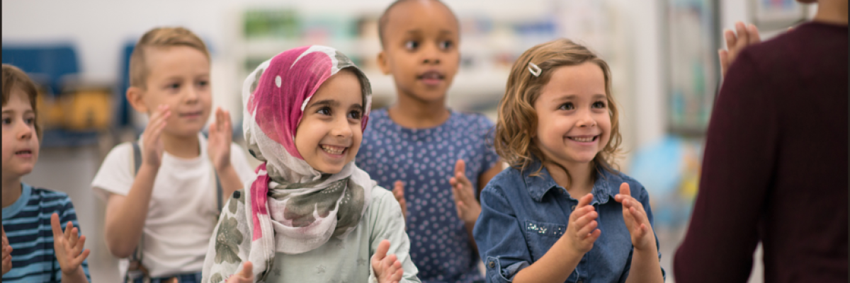 Kids listening to a story