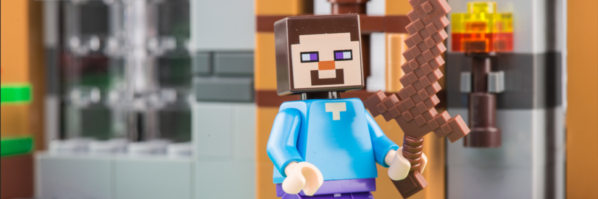 Lego minecraft figurine.
