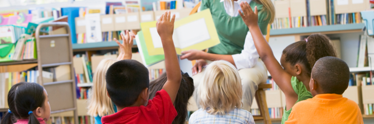 kids listening to a story