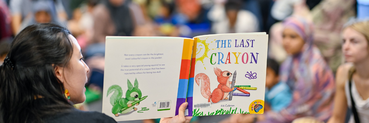 At the Shops Story Time Banner
