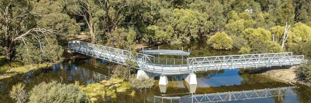 Pedestrian bridges and a lookout were key features of making Mary Carroll Park more accessible and enjoyable for the community.
