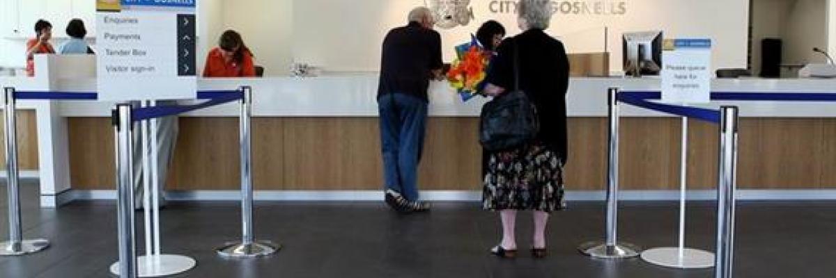 Customers at Civic Centre