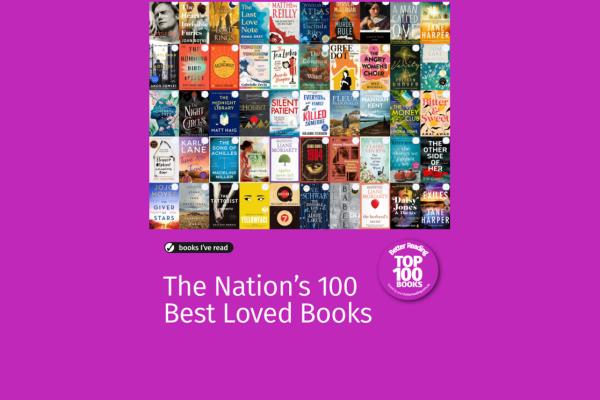 Better Reading logo and a few of the book covers from the top 100 of 2024