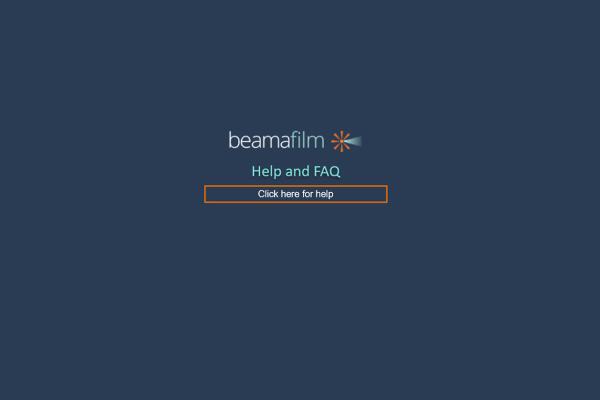 Logo and text accessing help with Beamafilm