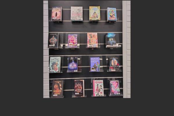 Feature display of books at Thornlie Library