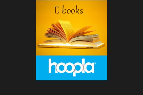 promotional image for hoopla ebooks