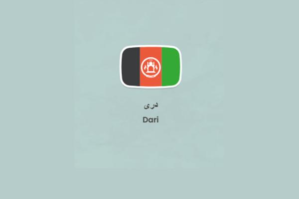 Dari language icon