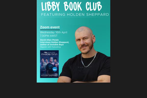 Author Holden Sheppard and his book Invisible boys