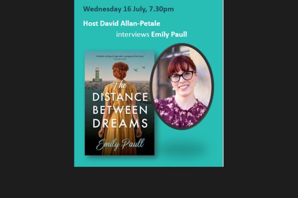 Author Emily Paull and her novel Distance between dreams