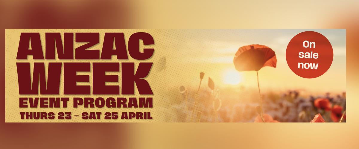 Anzac events at DRPAC graphic