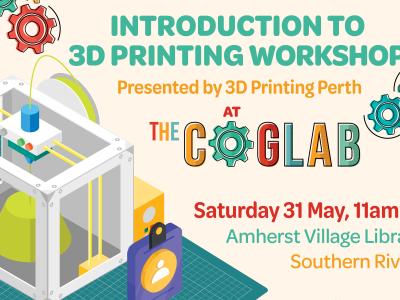 A graphic of a 3D Printer