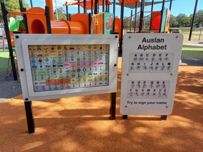 Gosnells Oval Playground Auslan Alphabet