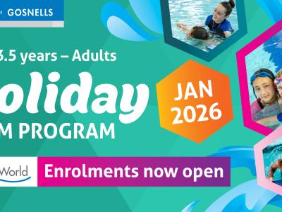 2026 Holiday Swim Program in January for ages 3.5 years to Adults