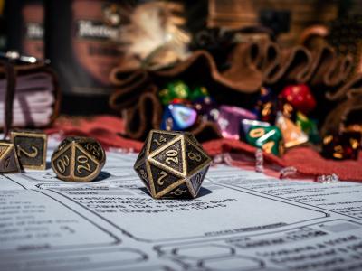 Dice and game paraphernalia