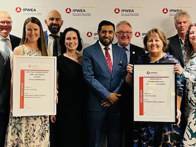 The City of Gosnells was awarded the Institute of Public Works Engineering Australasia (IPWEA) 2026 excellence in environment and sustainability award for the Sustainable Gosnells Project at a ceremony in Fremantle on 13 March.