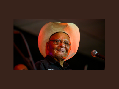 Peter Salmon wears an akubra