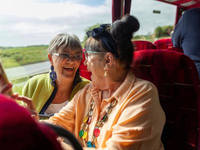 Seniors on train