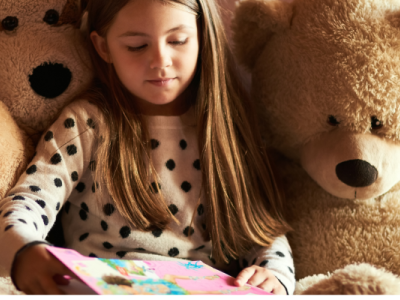 Kids enjoying stories.