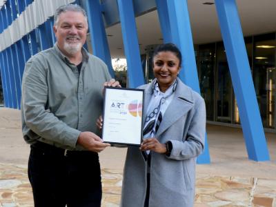 Ameidhi Cooroopdass won the City of Gosnells People’s Choice Award for her artwork Celestial Drift. 