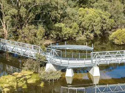 Pedestrian bridges and a lookout were key features of making Mary Carroll Park more accessible and enjoyable for the community.